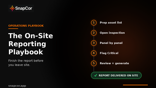 The On-Site Reporting Playbook